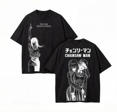 Mitaka Asa Tronçonneuse Unisexe Unisexe T-shirt Mode Vintage Y2k T-shirt pour Vêtements Unisexe Manches Courtes Coton Doux T-shirts Hauts