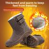 Högkvalitativa Herrsäkerhetsstövlar Bekväma Varma Vinterstövlar Halkfria och Hållbara Arbetsstövlar Robusta Stötskyddande Stövlar