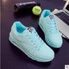 Women Sneakers Air Cushion Sports Shoes Pu Leather Blue Shoes Man Outdoor Walking Jogging Shoes Female Flat Shoes