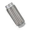 2.5x8in Exhaust Flex Pipe Stainless Steel Braid Flexible Joint Coupling Tube Universal for Car