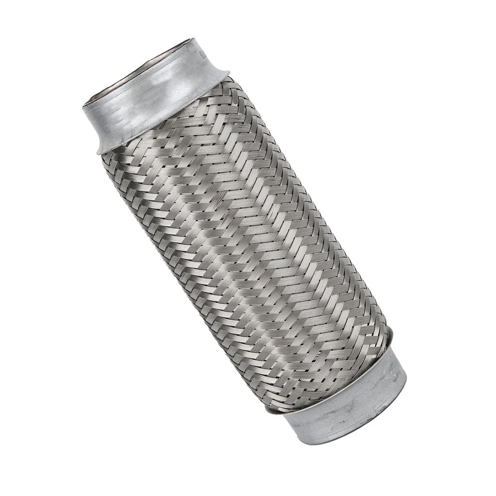 2.5x8in Exhaust Flex Pipe Stainless Steel Braid Flexible Joint Coupling Tube Universal for Car