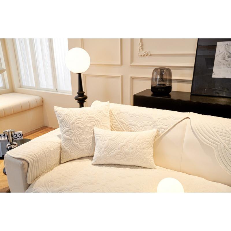 Autumn and Winter New Thickened Plush French Retro Sofa Cushion Seat Cushion Back Cover Four-season Universal Sofa Cover Cover