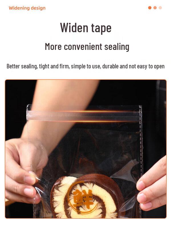 ZISIZ Transparent Self-Sealing Bakery Bags