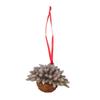 Creative Home Christmas Tree Hanging Basket Ornament Decorations Cute Flower Hanging Basket Wooden Pendant