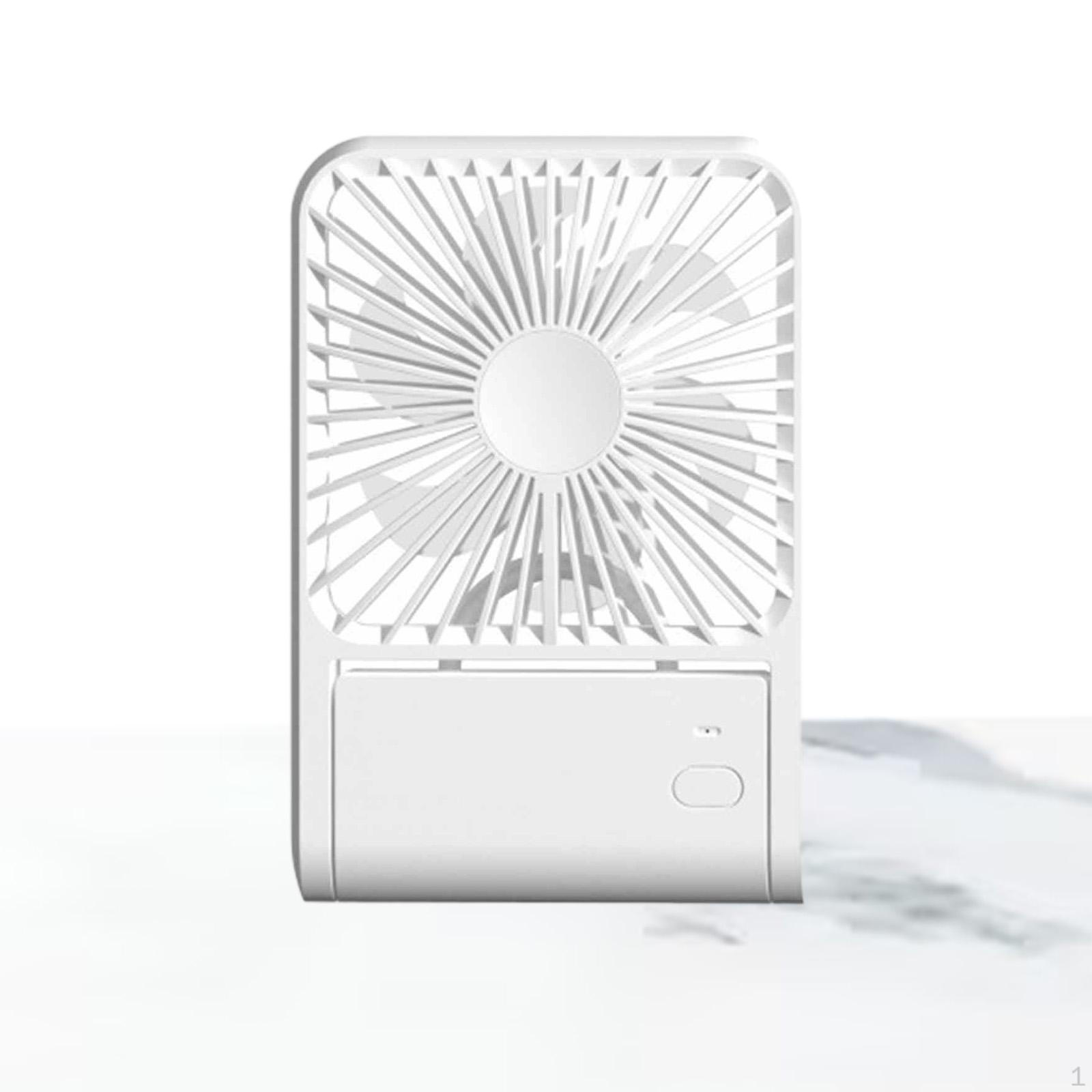 

Desk Fan Compact 3 Speeds Multipurpose Quiet Personal Fan, for Desktop Indoor Outdoor Home Car білий