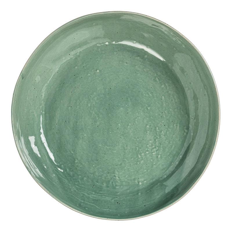 Artistic Concept Ceramic Large Bowl Tableware Bowl Series Household Rice Bowl High Foot Small Bowl Round Large Bowl Plate