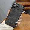 Magsafe Magnetic Wireless Charging Bracket Leather Phone Case For iPhone 15 Pro Max 11 13 12 14 Pro Max Shockproof Back Cover