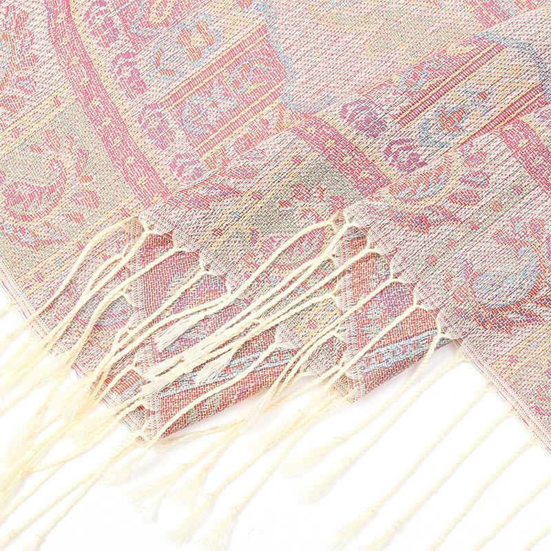 New Fashion Winter Warm Thick Soft Cashmere Pashmina Luxury Brand Jacquard Scarf Women Neckerchief Bandana Shawl Headband