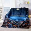 Inter Milan Customize Text Blanket Lightweight Customizable Blanket Comfortable Great for Living Room Sofa Bed Picnics All-Season Use