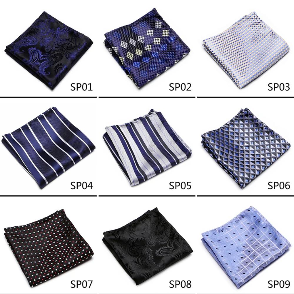1pcs High Grade  New Style Hot Sale Handkerchief Black Suit Accessories Solid Men Abraham