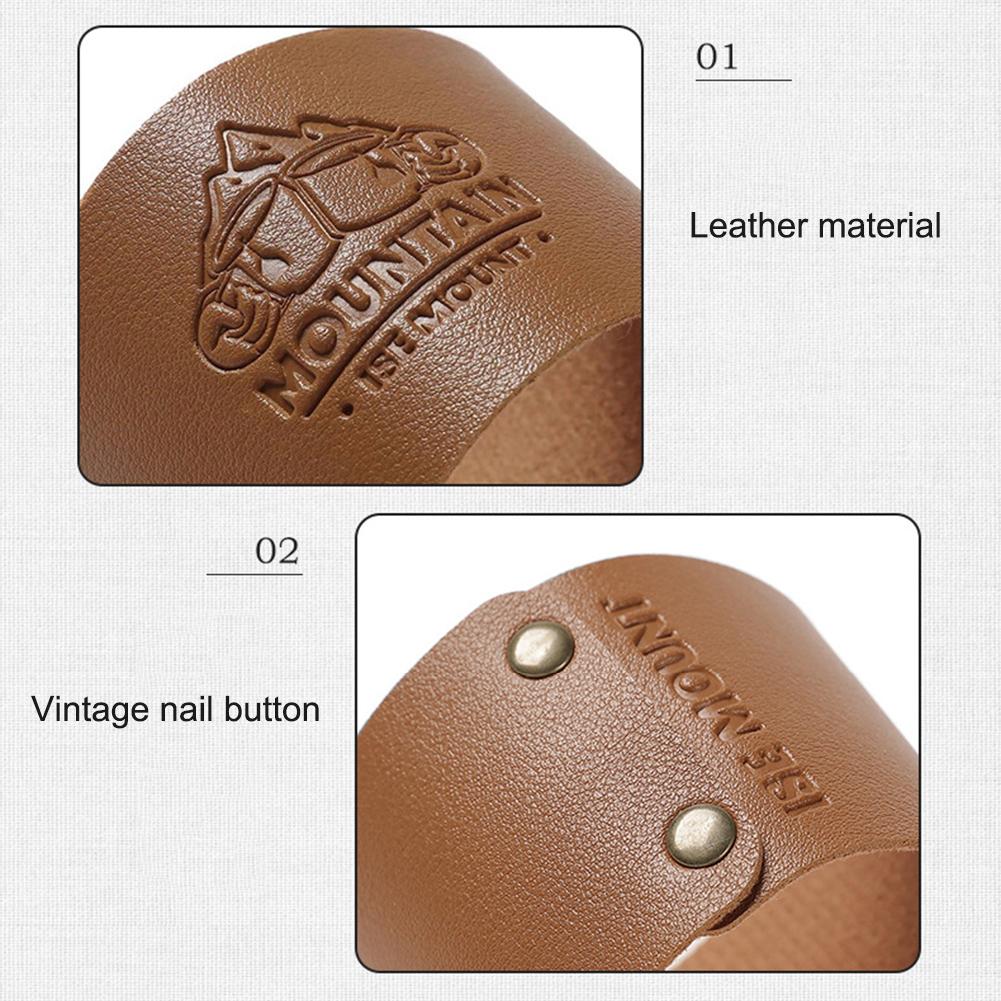 PU Leather Glass Bottle Leather Case Non-slip Portable Water Cup Cover Thickened Heat Insulation Accessories for Hiking Camping