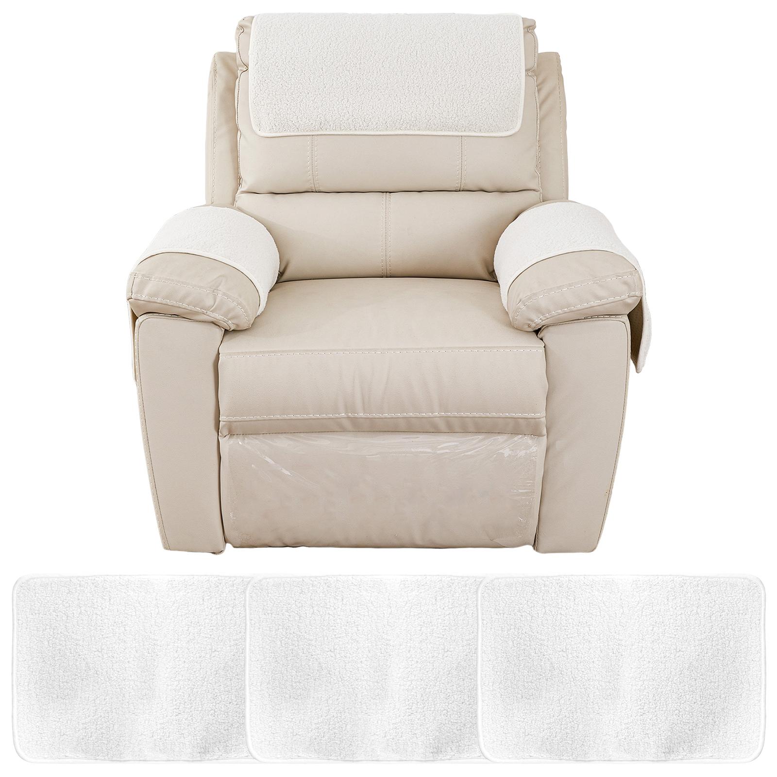 

3 шт. Чехол для дивана-реклайнера, противоскользящий, мягкий, из полиэстера, защитный чехол для подголовника кресла, полотенце для подлокотника дивана для домашней мебели 57x38cm