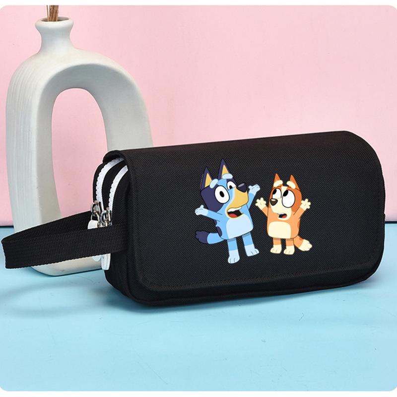 Bluey Bluey Zipper Pencil Case Anime Cartoon Peripheral Stationery Box Large Capacity Male And Female Versatile Students no specification