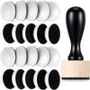 Schwamm Tinte Farben Mischwerkzeug Holz Rund Schaumstoff DIY Basteln Ersatzpads Scrapbooking Basteln