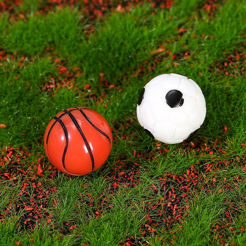 Moss Micro Landscape Mini Football & Basketball Resin Ornaments