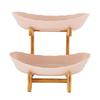 2 Tier Fruit Bowl Fruit Basket Stand Fruit Serving Tray for Kitchen Counter