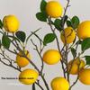 Luxury Artificial Lemon Branch Green Leaves Simulation Fruit Tree  Holiday Party Wedding