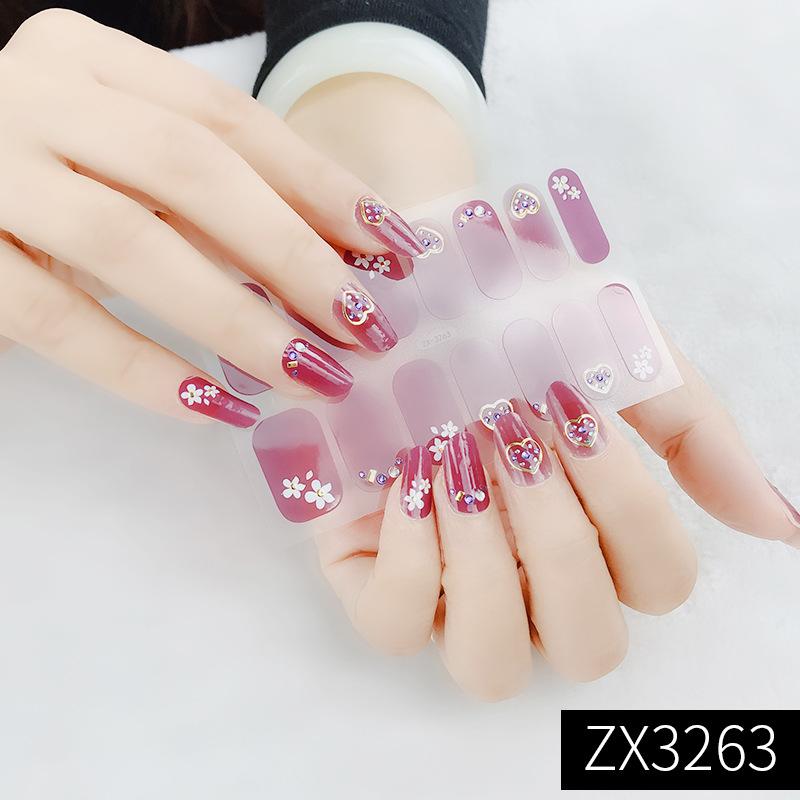 Three-dimensional Waterproof and Non-baking Gel Nail Varnish Film All Simple Style High-grade Nail Art Film Paper Nail Sticker
