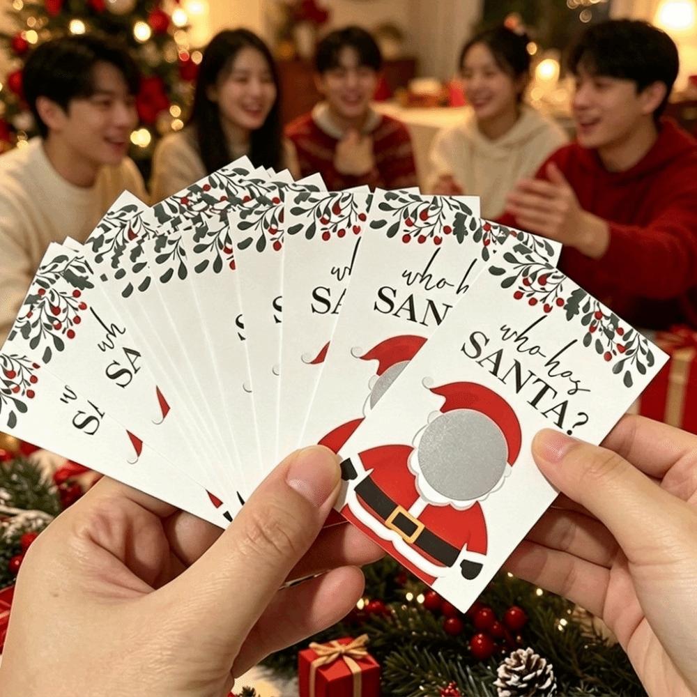 Paper Scratch Off Cards Non-Cash Prize Draw Xmas Interactive Game Cards New Year Celebrations