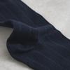 Monfoot Socken mit vertikalem Muster Marineblau