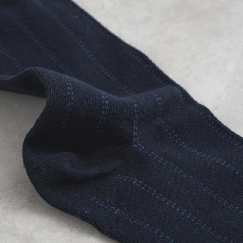 Monfoot Socken mit vertikalem Muster Marineblau
