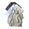 Old Money Style Lightweight Loose Pure Linen Short-Sleeve Shirt for Men, Summer Thin Jacket, Export Men's Casual Shirt