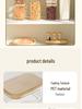 Transparent Plastic Food Jar with Bamboo Lid for Kitchen Storage