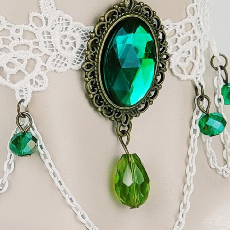 Multifunction Women Hollow Lace Necklace Hangable Female Women Birthday Present