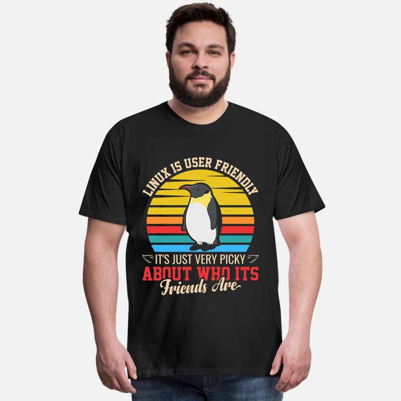 Linux is userfriendly Cloud Computing Funny Developer Gift tshirt for Software Engineer Graphic clothes All size Tops S