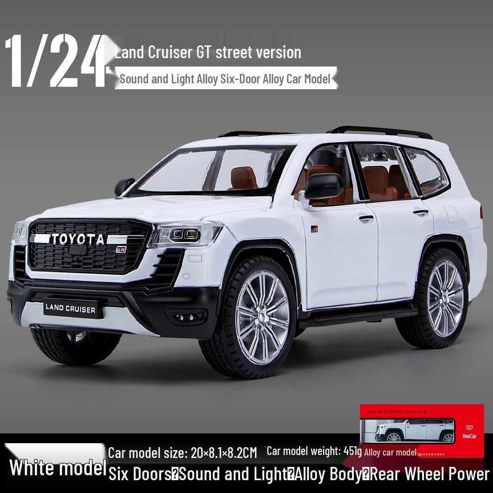 

Toyota Land Cruiser GT 1:24 Внедорожная инерционная игрушечная машинка со звуком и светом