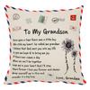 Home Linen Pillow Cover Nordic Simple American Retro Print Office Pillow Cover Sofa Cushion