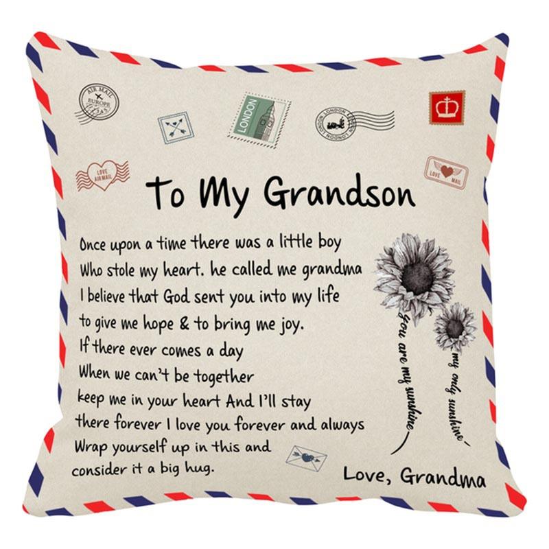 Home Linen Pillow Cover Nordic Simple American Retro Print Office Pillow Cover Sofa Cushion