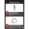 GB93 304 Stainless Steel Spring Lock Washer Square Ends Split Lock Washers M2M2.5M3M4M5M6M8M10M12M14M16M18M20M22M24M27M30