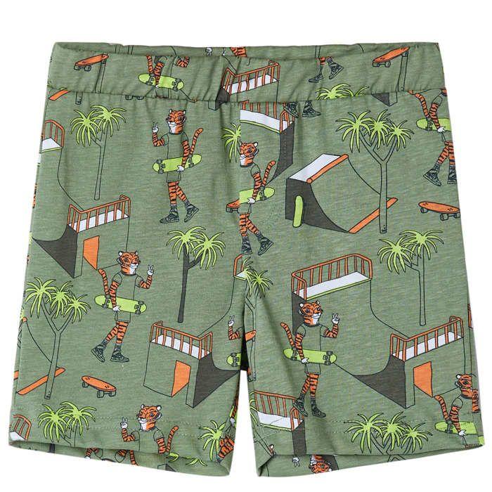 Pyjamas à manches courtes pour enfants kaki clair 92/104/116/128/140