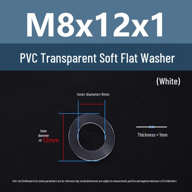 Yigu Transparent PVC Washer: Insulating Soft Rubber Gasket for Screws