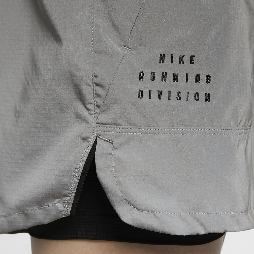 Nike Breathable Minimalist Fashion Running Shorts Men shorts Reflective-Silver Black HM9064035