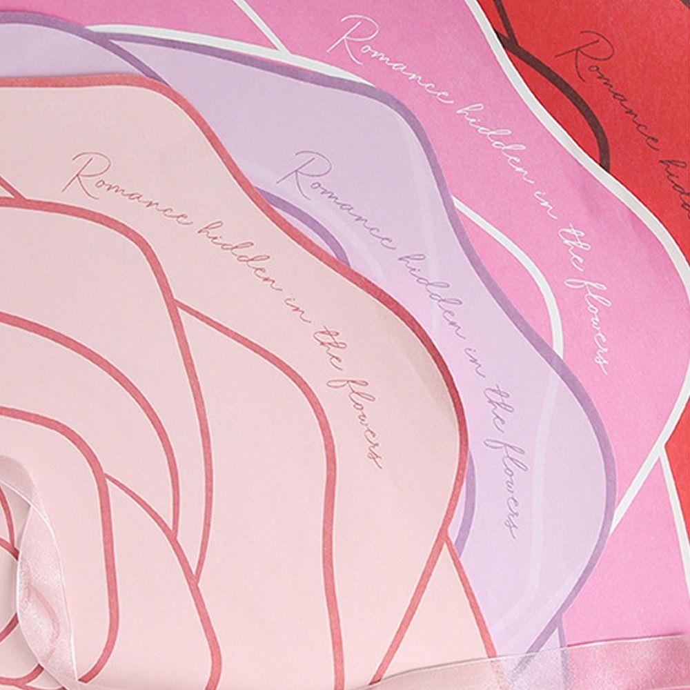 10pcs Romantic Bouquet Wrapping Paper Colorful Gift Packaging Paper  Teacher's Day