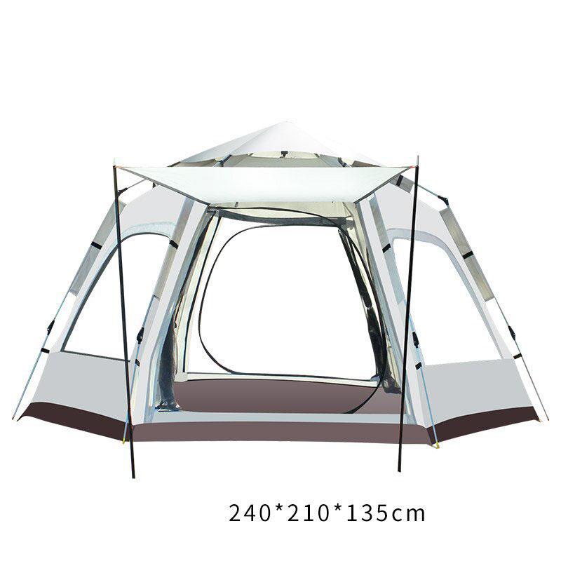 

WTEMPO Наружная водонепроницаемая палатка, большая палатка для кемпинга, полностью автоматическая и портативная, товары для кемпинга 240*210*135cm