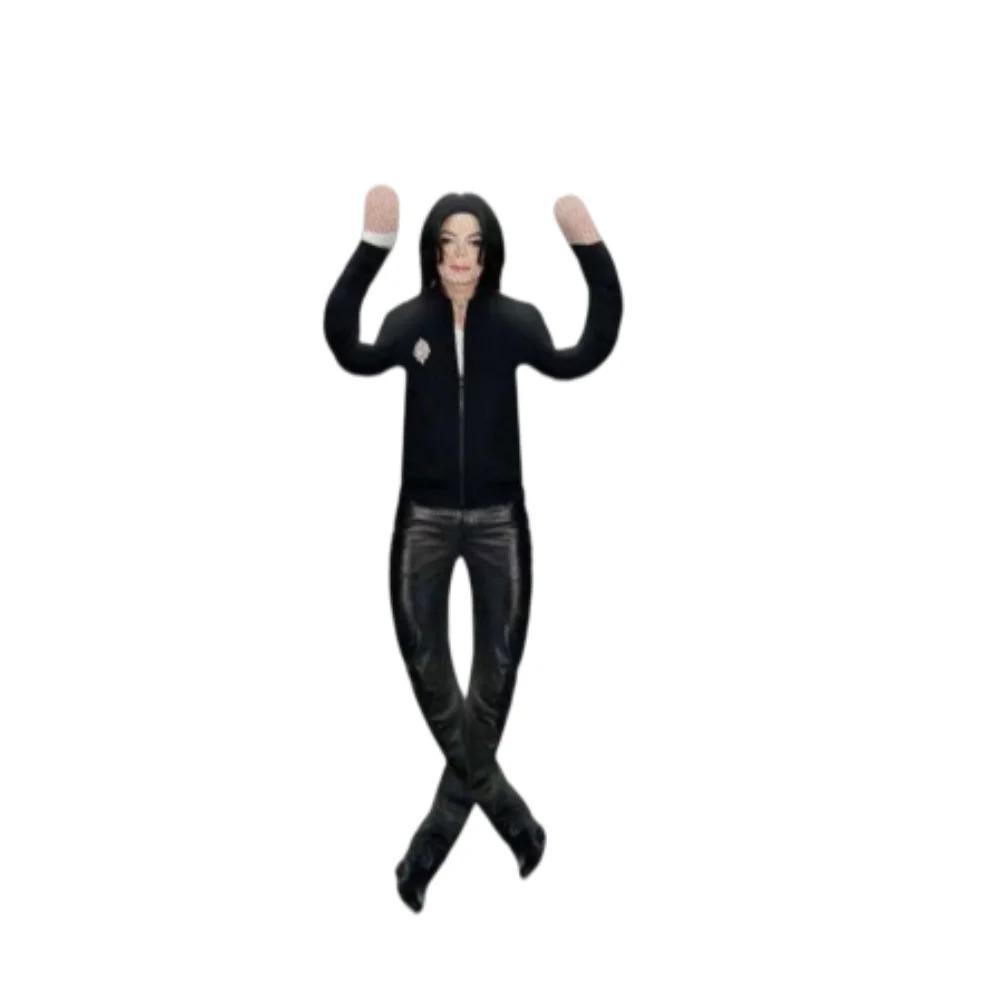 Neu/;  Anime Michael Jackson Cosplay Requisitenpuppe Plüsch gefüllte Figur Puppen Zimmerdekoration Abstrakte Gelenkbeweglichkeit Requisiten Geschenk black