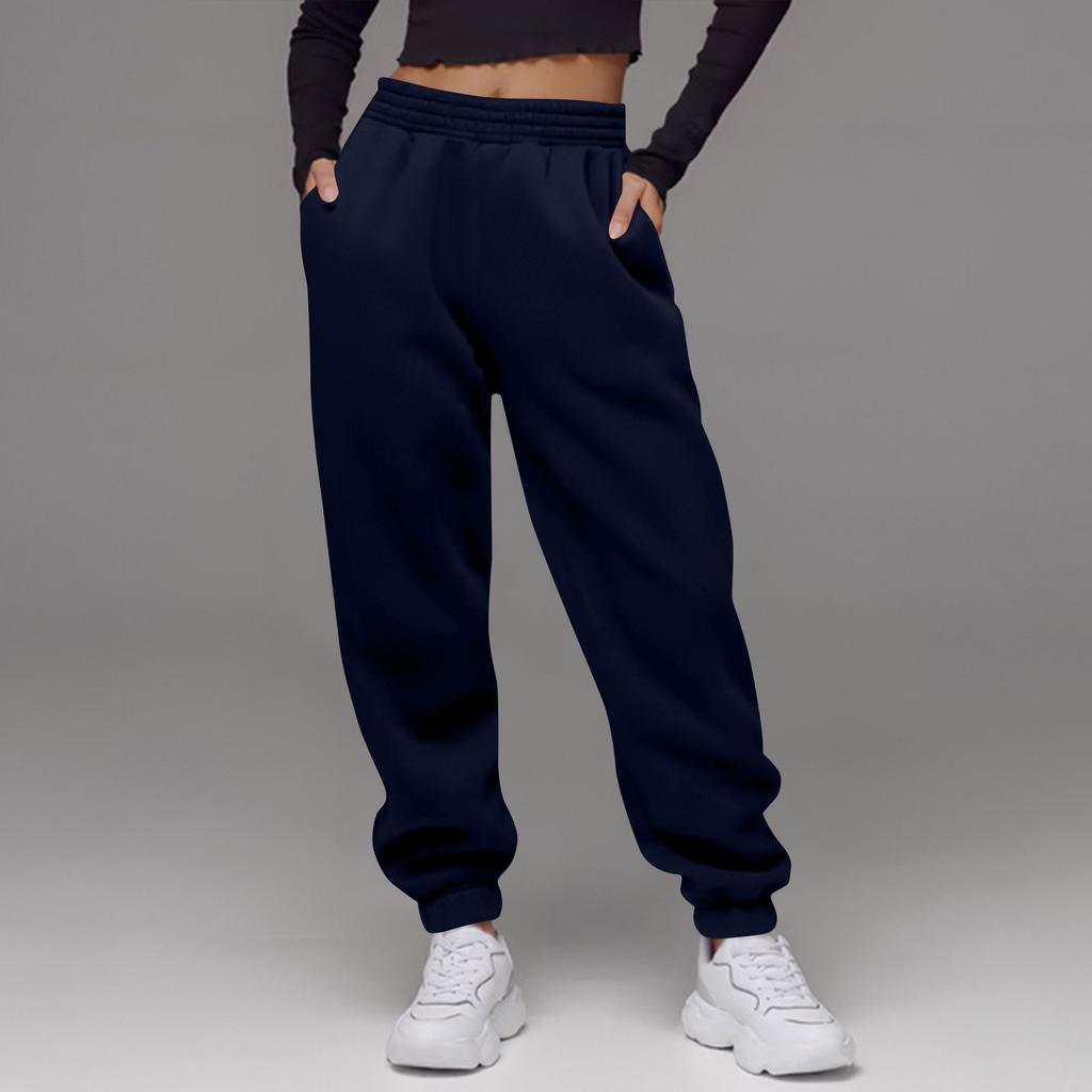 Women's High Waisted Loose Sportswear Pants Jogging Pants Fashionable Casual With Pockets