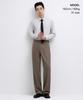 Musinsa Standard Wide Hidden Banding Slacks [Dusty Beige]