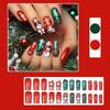 ABS Fake Nail For Christmas Celebration Reusable Designs With Gel Glues And Nail File Easy Application
