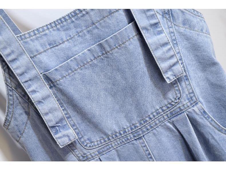 Women's Petites French Doll Collar Denim Overall Skirt - Unique Spring 2026 Fashion