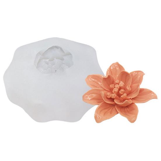 Kakeform non-stick Lett å rengjøre DIY Silikon Valentine Day Party Rose Flower Form Dessertform for bakeri