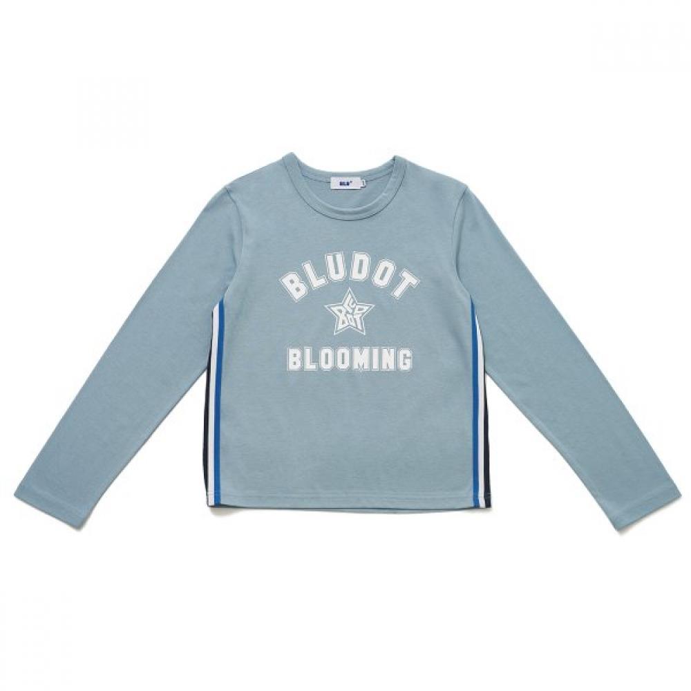 Blu DoT Long Sleeve Graphic PrinT T shirT Sb