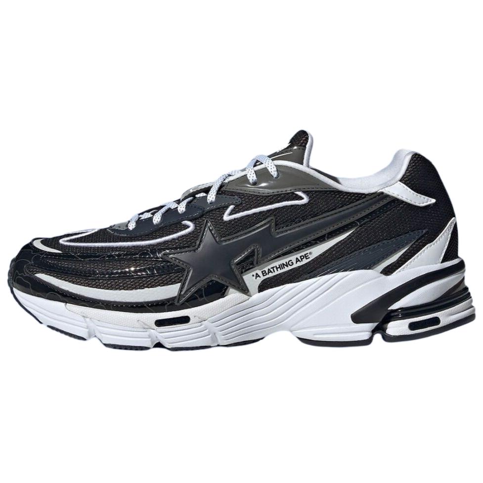 

Adidas Bape X Adidas Orketro Black Silver Metallic Sneakers JH6361 40 черный белый