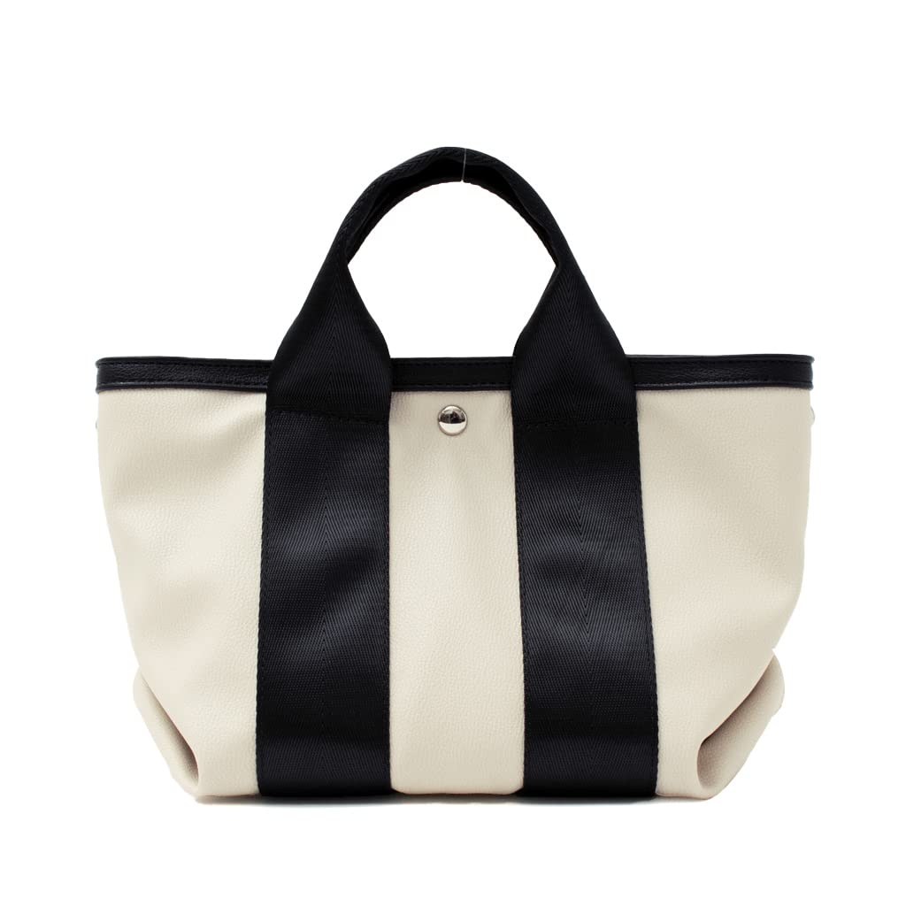 

Vita Felice Wide gusset tape handle tote bag for women [VITAFELICE] 2-way (extra small) inb-90038p (ivory) слоновая кость