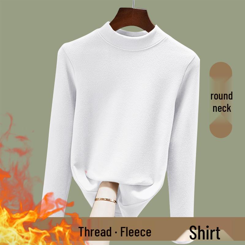 Women's Thermal Ribbed Long Sleeve Slim Fit T-shirt - 2025 Autumn/Winter Collection