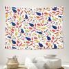 Boho Tapestry Wall Hanging Floral Wall Art Aesthetic Room Decor Nature Botanical Print Home Textile Dorm Room Decor Living Room