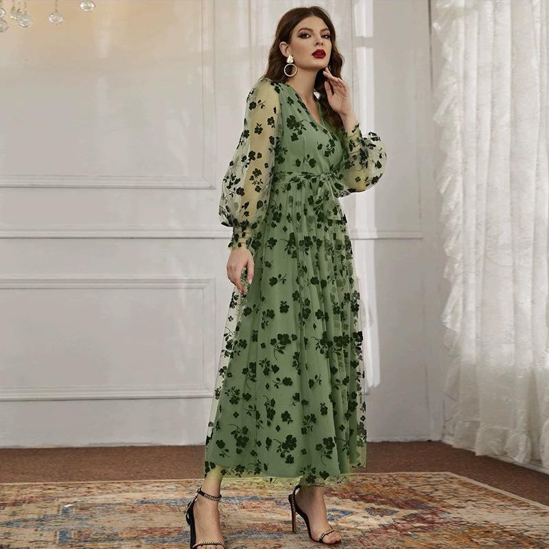 

Элегантное женское сетчатое платье с высокой талией - мода осени 2023 года в 10 цветах Medium